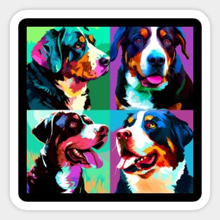 Greater Swiss Mountain Dog Pop Art - Dog Lover Gifts Sticker